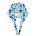 Unisex Adjustable Tieback Surgical Scrub Cap With Buttons   Sweatband