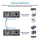 Gigabit Ethernet Media Converter Multimode Dual Lc Fiber Sfp To Rj45 Converte   