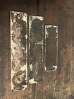 Antique Fresh Roasted Peanuts Cast Iron Sign 3 Piece Set Planters