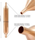 Litoexpe 4pcs Refrigerator Filter Dryer  Copper Filter Dryer For Refrigeration
