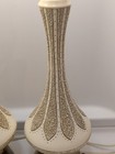    vintage    1950 s Mcm Mid Century Modern Touch Lamps Brown Charcoal Ivory