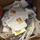 Used Lot Of Over 2-4oz   Mixed Us Stamps Off And On Paper - Great Value 