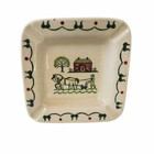 Vintage Folk Art Ashtray Tobacciana Metlox Poppytrail Homestead Provincial 1960s