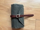 Magpie Fibers Maxwell Utility Roll -olive- Interchangeable Knitting Needle Case