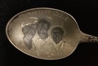Vintage Three Happy Coons New Orleans Sterling Silver  Spoon 5 1 2   