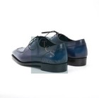 Buy New Tailor Made Premium Quality Blue Leather Derby Lace Up Dress Shoes