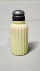 Antique Ribbed Burmese Art Glass Shaker