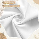 White Scalloped Crib Skirt 28 x 52  14  Drop Pleated Dust Ruffle Split Corners