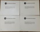 Original Nasa Apollo 14 Lot Of 4 8x10 Vintage Photo Crew  Mitchell Shepard Roosa
