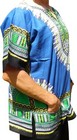 Mens Blue Dashiki Shirt African Blouse Top Rap Rapper   Fast Shipping