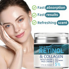Day And Night Retinol   Collagen Moisturizer Face Cream W Hyaluronic Acid 1 7oz