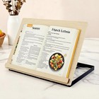 Wood Desktop Book Stand For Reading Angle Adjustable Foldable Book Holder