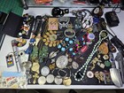  Vtg -now Junk Drawer Jewelry Lot Scrap Harvest Salvage Craft Findings Beads  23