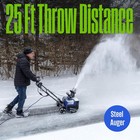 Wsnow22 Corded Snow Blower 22 Inch steel Auger dual Led Lights electric Snow  