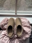 Ugg Beige Suede Clog Comfort Slip-on Women s Shoes With Back Strap