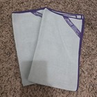 Norwex 3pc Set Ribbed Kitchen Towel 2 Mini Envirocloths Amethyst Purple Trim New