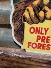Vintage Smokey The Bear Porcelain Sign Rare Old Forest Service Us National Park