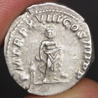 Caracalla Denarius Asclepius God Of Medicine Ancient Rome Silver Coin 215ad