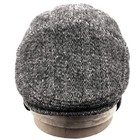 Epoch Hats 100  Wool Herringbone Winter Ivy Cabbie Hat W fleece Earflaps    