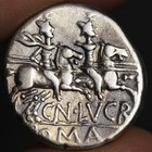 Roma Head Denarius 136bc Ancient Roman Republic Silver Coin Trio Dioscuri