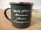 Moto Guzzi Tin Metal Mug Nevada Motorcycle Owners Club Camping Coffee