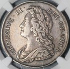 1741 Ngc Vf 35 George Ii 1 2 Crown Great Britain Silver Coin  22081401c 