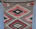 Old Red Mesa Eyedazzler Navajo Rug - 3 Serrated Diamond Design - 54  X 32 