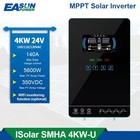 Easun 24v 4kw Hybrid Off-grid Solar Inverter 4000w 140a Mppt Charge 120vac