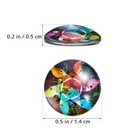 200pcs Mosaic Tiles For Crafts  Assorted Color Round Glass Tiles  Mosaic Piec   