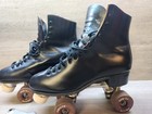 Vtg 1960 s Black Chicago Betty Lytle Roller Skates Hyde Size 11 Fo-mac Kwitite