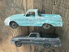 Pair Of Cast Iron Hubley Vintage 403 Truck Car With Patina