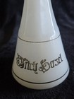 Antique Barber Shop  witch Hazel  Clambroth 7  Milk Glass Bottle W  Stopper 