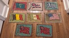 Antique Tobacco Felt Flags 29 Pc Lot C1910 Cigar Premiums Nations College Rare