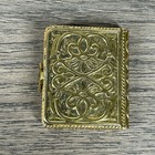 Vintage Avon Memory Book Solid Perfume Glace Holder Empty Mini Collectible