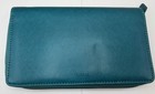 Filofax Saffiano Compact Zip Organizer Teal Aqua Travel Wallet Planner 8 5 X 5 5