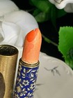 Vintage Helena Rubinstein Le Lipstick Floral Gold Metal Tube New  Peach Lame