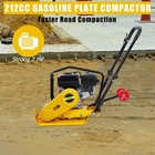 7hp Walk-behind Vibratory Plate Compactor Rammer Plate Tamper 212cc Gas Engine
