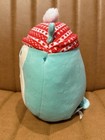 Winston The Owl 8    Squishmallow Plush Red white Hat Excellent Condition No Tags