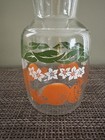 Vintage 1970s Orange Juice Glass Pitcher Carafe  Cottage Chic - Anchor Hocking