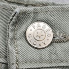 Vintage 90s Faded Glory Shorts Womens 14 Green High Rise Classic Jorts Denim