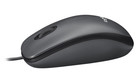 Logitech M100 Full-size Corded Wired Usb Mouse For Computers And Laptops  Gray