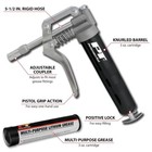 Performance Tool W54205 Performance Tool Mini Grease Gun Kit With Grease Black