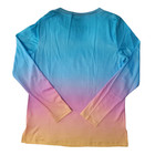 Women s Size S Crew Neck Stretch Colorful Long Sleeve Shirt Free Shipping