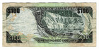 Jamaica 100 Dollars 2007 P-84 Dunn s River Falls Prefix Zzz Replacement Banknote