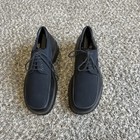 Vintage Bacco Bucci Men Oxford Shoes Dark Black Leather   Fabric 43 Us 9 5 Italy
