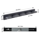 40   Vanity 5 Light Led Modern Matte Black For Bathroom Mirror Wall Lamp Fixture