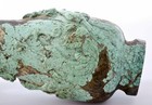 Old Chinese Turquoise Carved Carving Lizards Beasts Vase 902 Gram