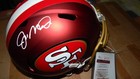 Joe Monatana Signed Autographed Nfl 49ers Red Full Football Helmet Jsa Wp782288