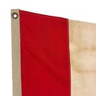 Reconstructed Vintage Cotton Signal Flag Maritime Sewn Cloth Art Nautical Ship