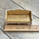 Vintage Lundby Dollhouse Striped Royal Sofa Couch Living Room Furniture